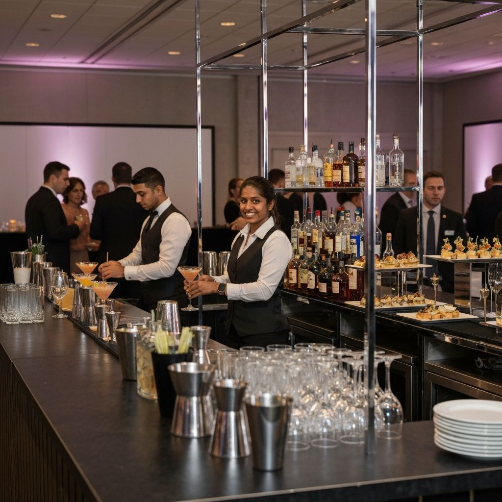 Corporate event setup