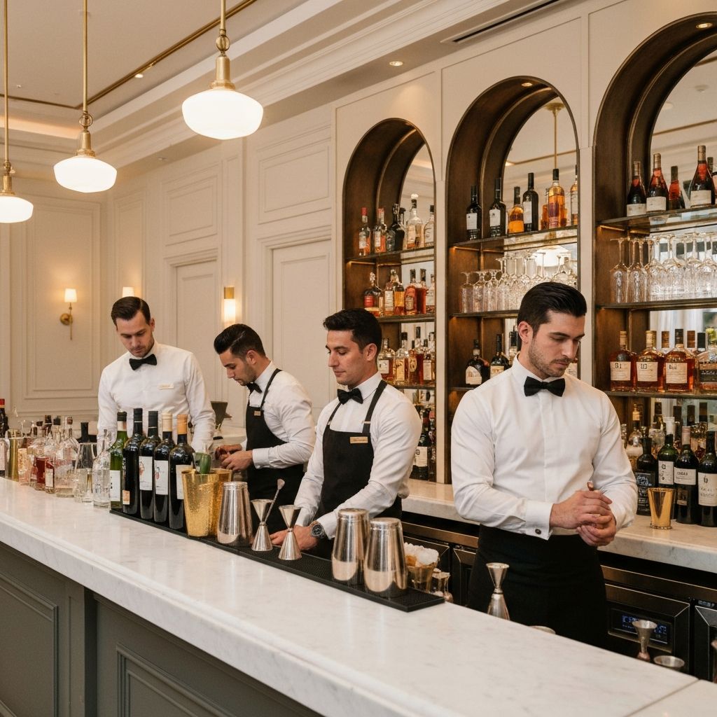 Wedding event cocktail bar